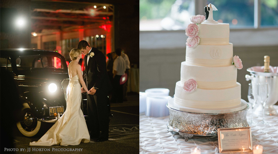 F&M Trolley Barn Wedding Cake Photo